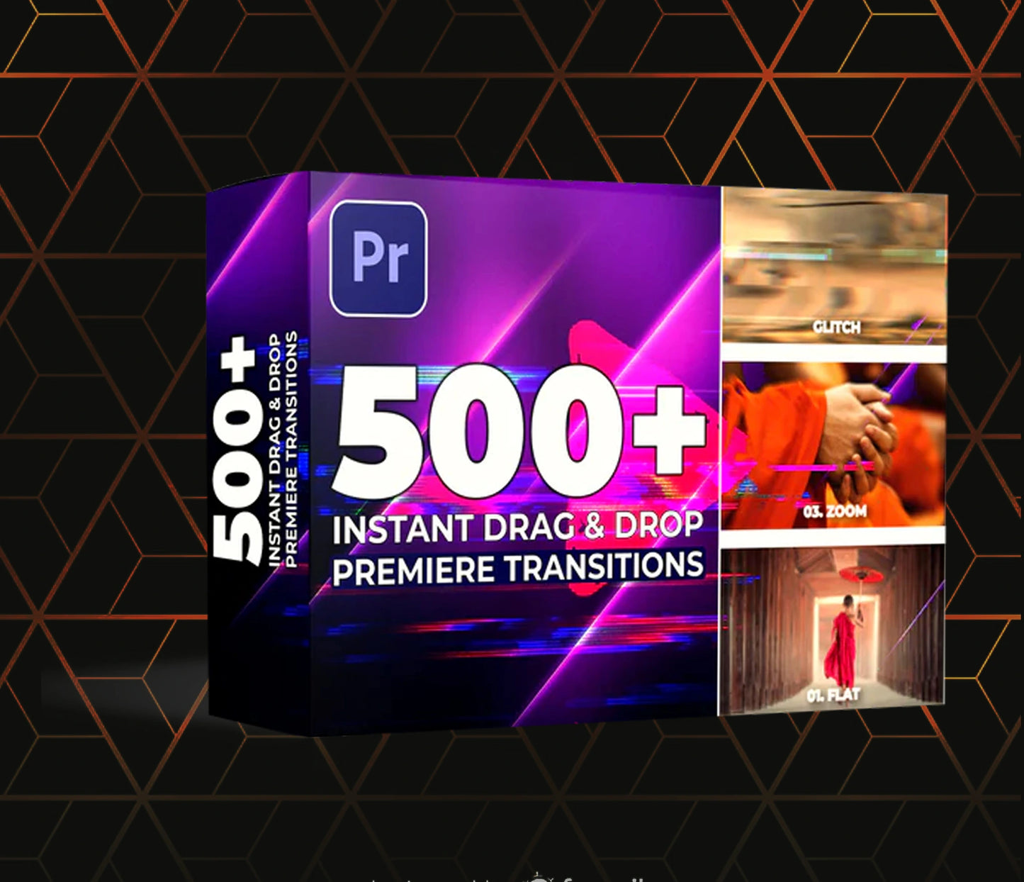 500 + Instant Drag & Drop Premiere Transitions