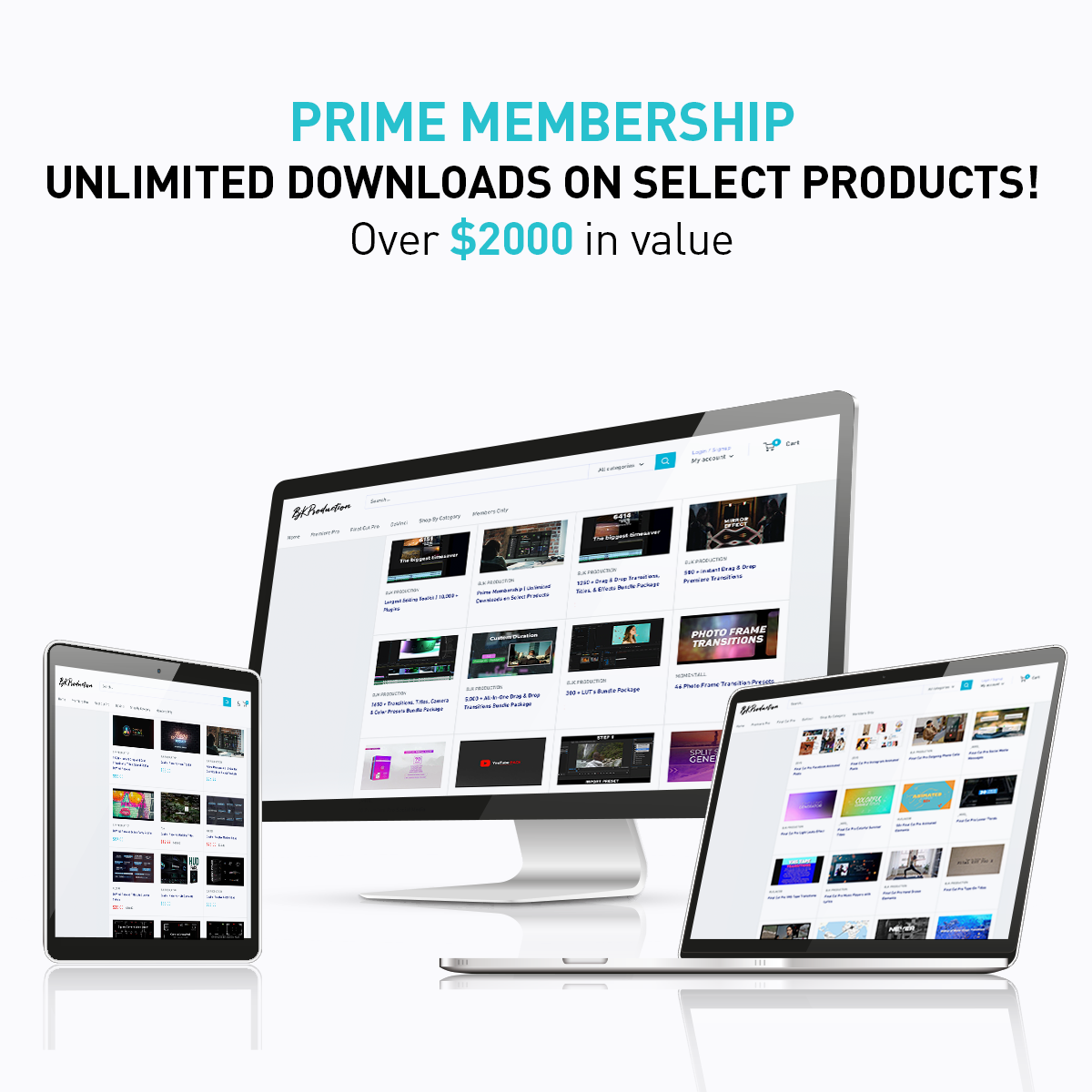 Prime Membership | Unlimited Downloads on Select Products | *34% Savings on Annual Membership