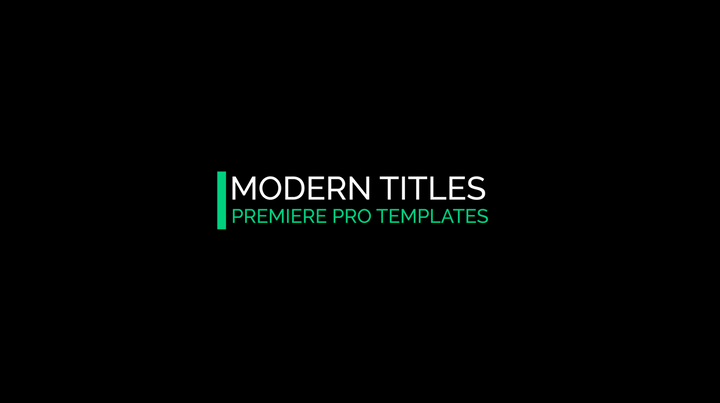 10 Title Animations for Premiere Pro