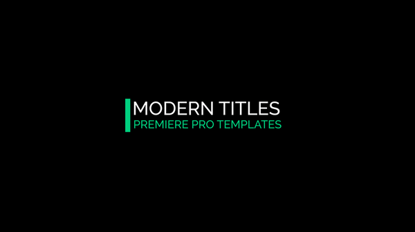 10 Title Animations for Premiere Pro
