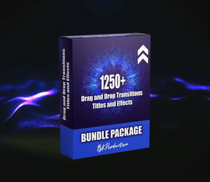 1250 + Drag & Drop Transitions, Titles, & Effects Bundle Package