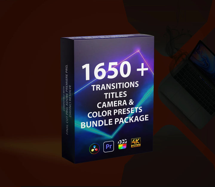 1650 + Transitions, Titles, Camera & Color Presets Bundle Package