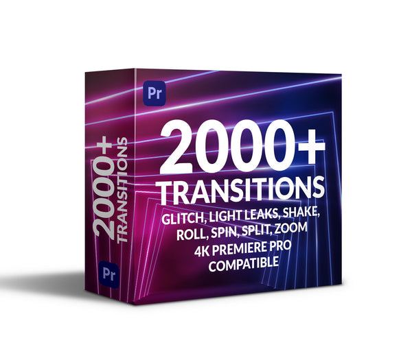 2000+ Drag and Drop Premiere Pro Transitions - Members Only