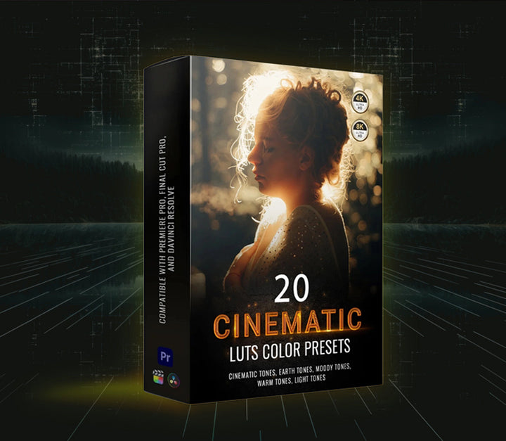 20 Cinematic 4K Color Grading LUTS