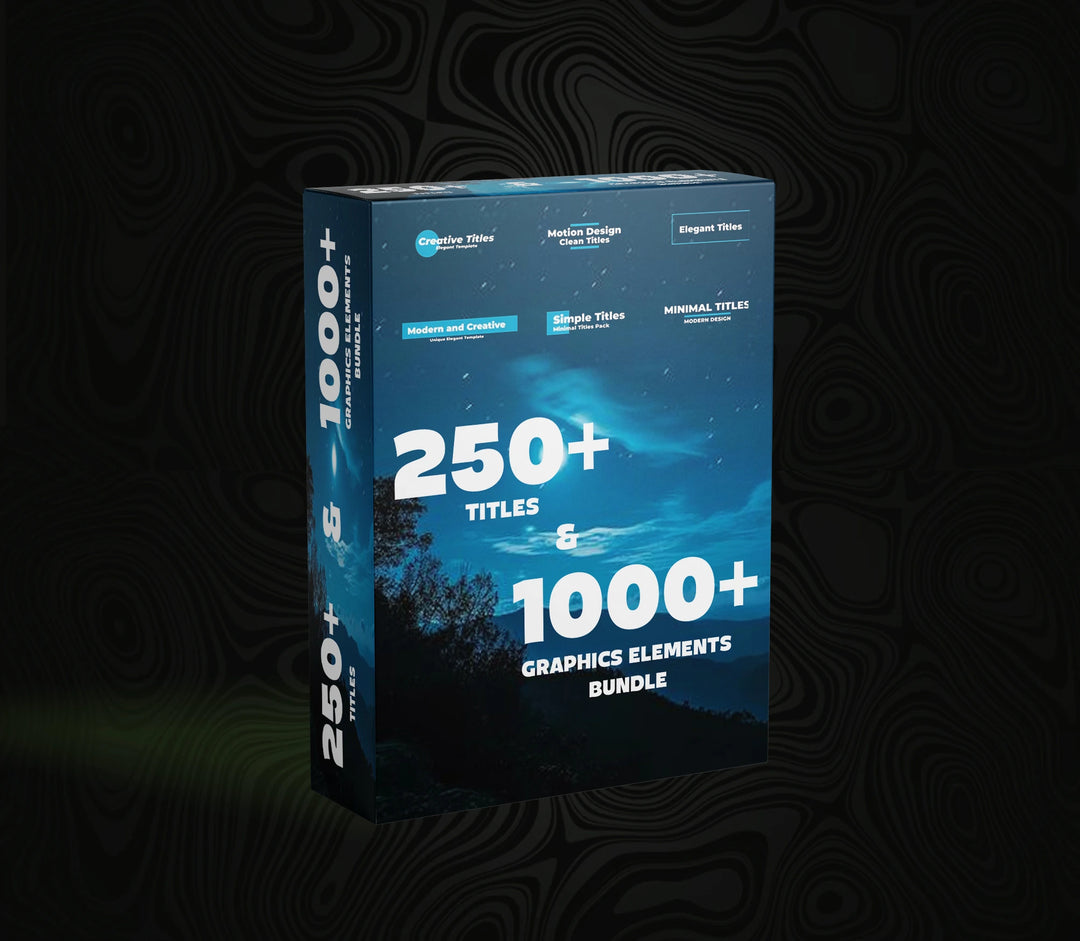 250 + Titles & 1,000 + Graphics Elements Bundle