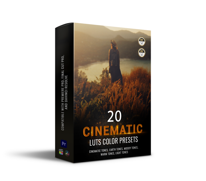 20 Cinematic 4K Color Grading LUTS