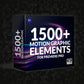 Dynamic Video Editing Premiere Pro 1,500+ Motion Graphics