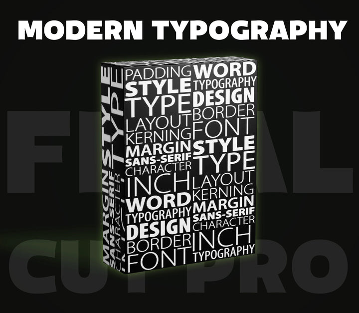 Final Cut Pro Modern Typography