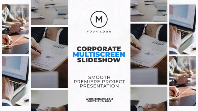 Premiere Pro Corporate Multiscreen Slideshow
