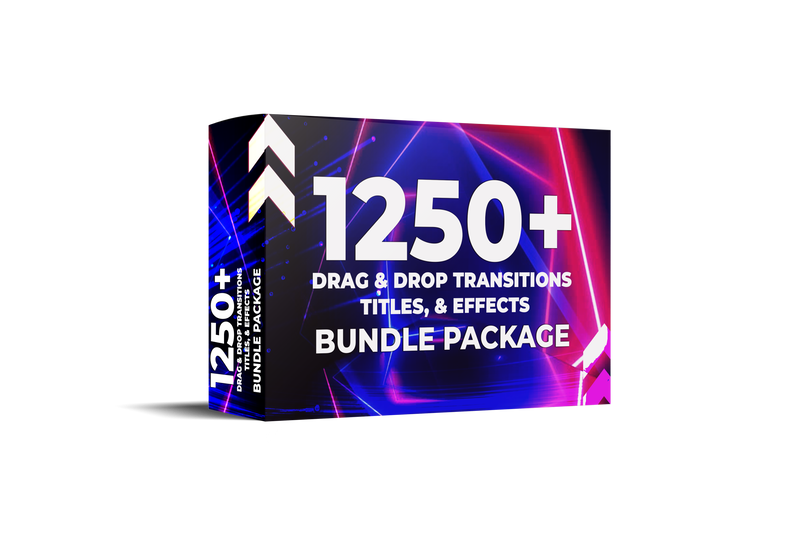 1250 + Drag & Drop Transitions, Titles, & Effects Bundle Package