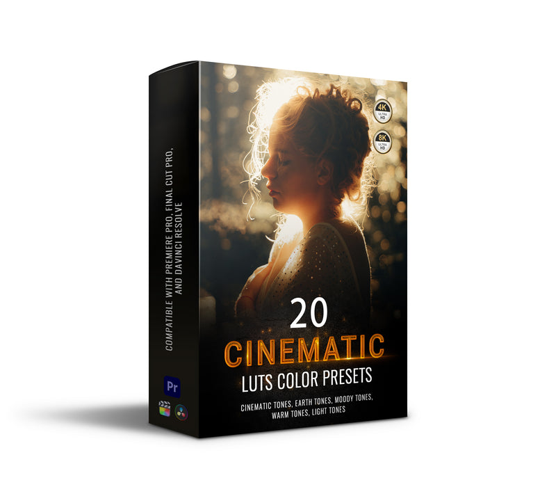 20 Cinematic 4K Color Grading LUTS