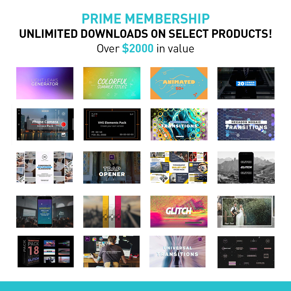 Prime Membership | Unlimited Downloads on Select Products | *34% Savings on Annual Membership