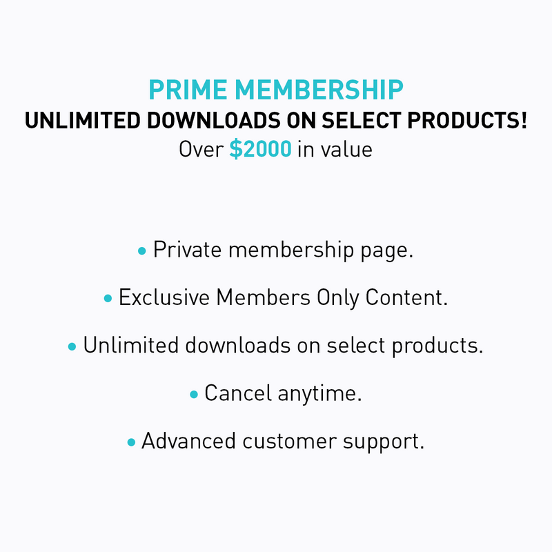 Prime Membership | Unlimited Downloads on Select Products | *34% Savings on Annual Membership
