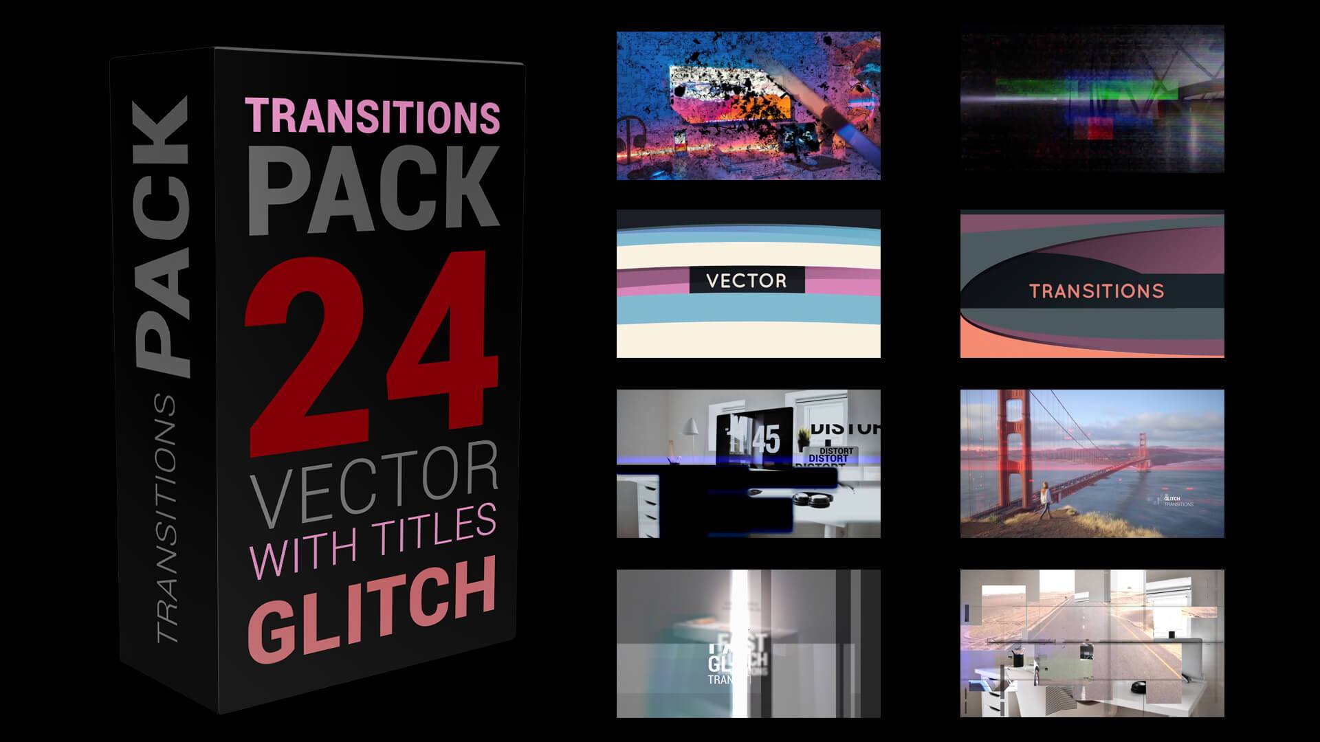 Ultimate 4K Glitch Transitions Visual Storytelling Pack – BjK Production