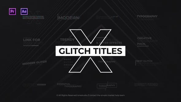 Premiere Pro Glitch Titles and Lower Thirds